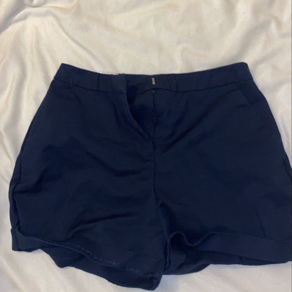 navy highwaisted shorts